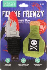 P.L.A.Y. Pet Lifestyle and You Feline Frenzy Killer Cat Dagger & Poison Plush Cat Toys with Catnip, Small