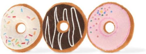 Show full view: P.L.A.Y. Pet Lifestyle and You Feline Frenzy Kitty Kreme Doughnuts Plush Squeaky Cat Toy slide 2 of 6
