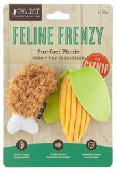 P.L.A.Y. Pet Lifestyle and You Feline Frenzy Purrfect Picnic Plush Squeaky Cat Toy, 2 count