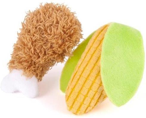 Show full view: P.L.A.Y. Pet Lifestyle and You Feline Frenzy Purrfect Picnic Plush Squeaky Cat Toy, 2 count slide 2 of 5