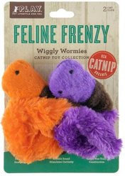P.L.A.Y. Pet Lifestyle and You Feline Frenzy Wiggly Worms Plush Squeaky Cat Toy