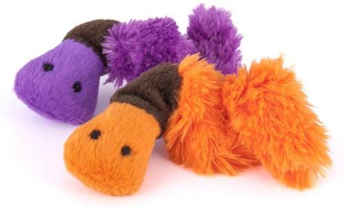 Show full view: P.L.A.Y. Pet Lifestyle and You Feline Frenzy Wiggly Worms Plush Squeaky Cat Toy slide 2 of 5