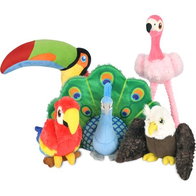 P.L.A.Y. Pet Lifestyle and You P.L.A.Y. Pet Lifestyle and You Fetching Flock Squeaky Dog Toy, 5 count
