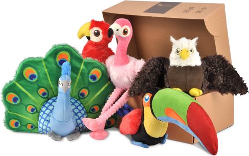 Show full view: P.L.A.Y. Pet Lifestyle and You Fetching Flock Squeaky Dog Toy, 5 count slide 3 of 9