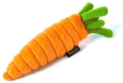 Show full view: P.L.A.Y. Pet Lifestyle and You Garden Fresh Carrot Plush Squeaky Dog Toy, X-Small slide 1 of 4