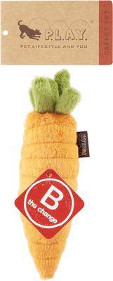 Show full view: P.L.A.Y. Pet Lifestyle and You Garden Fresh Carrot Squeaky Plush Dog Toy slide 5 of 6