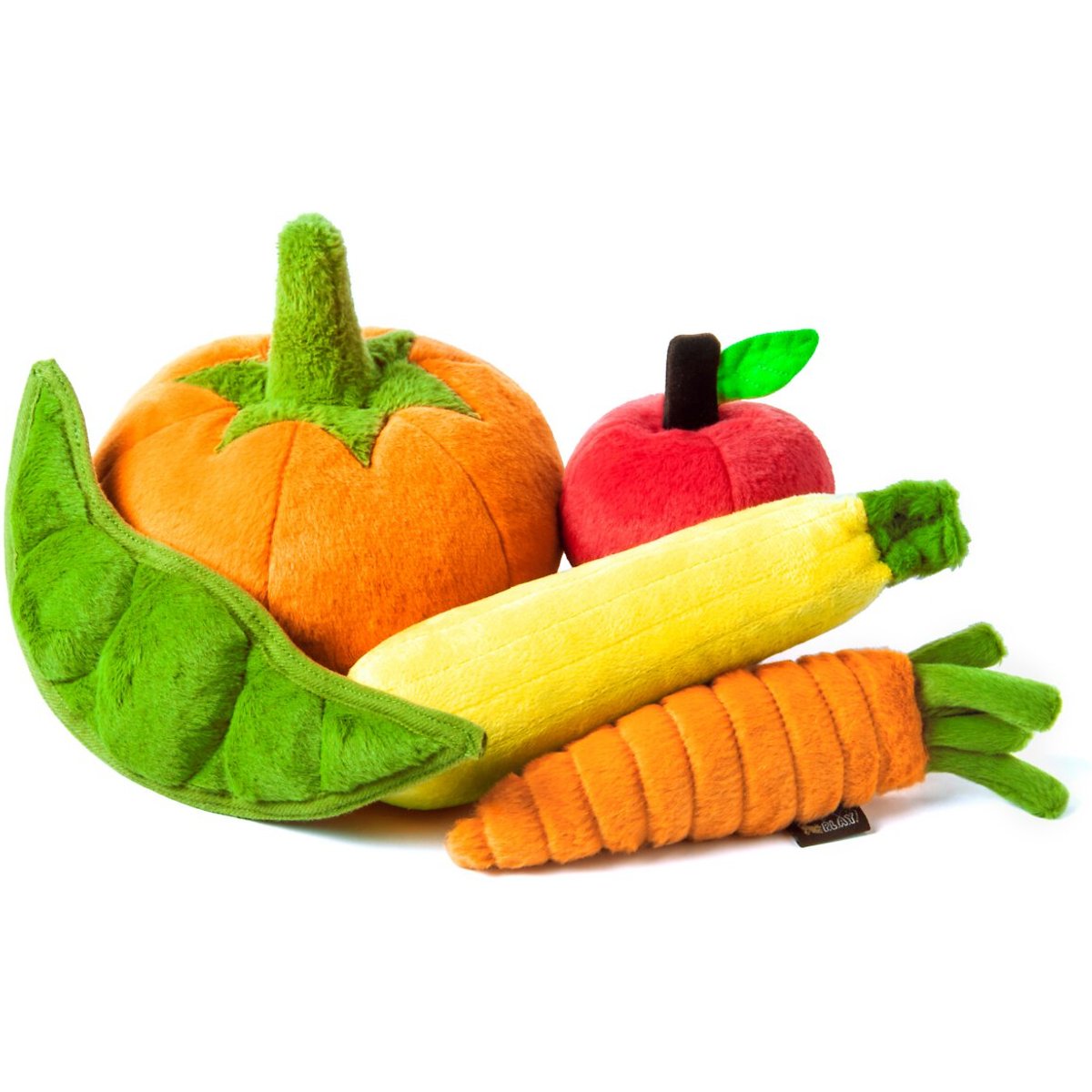 P.L.A.Y. Pet Lifestyle and You Garden Fresh Mini Squeaky Dog Toy, 5 count