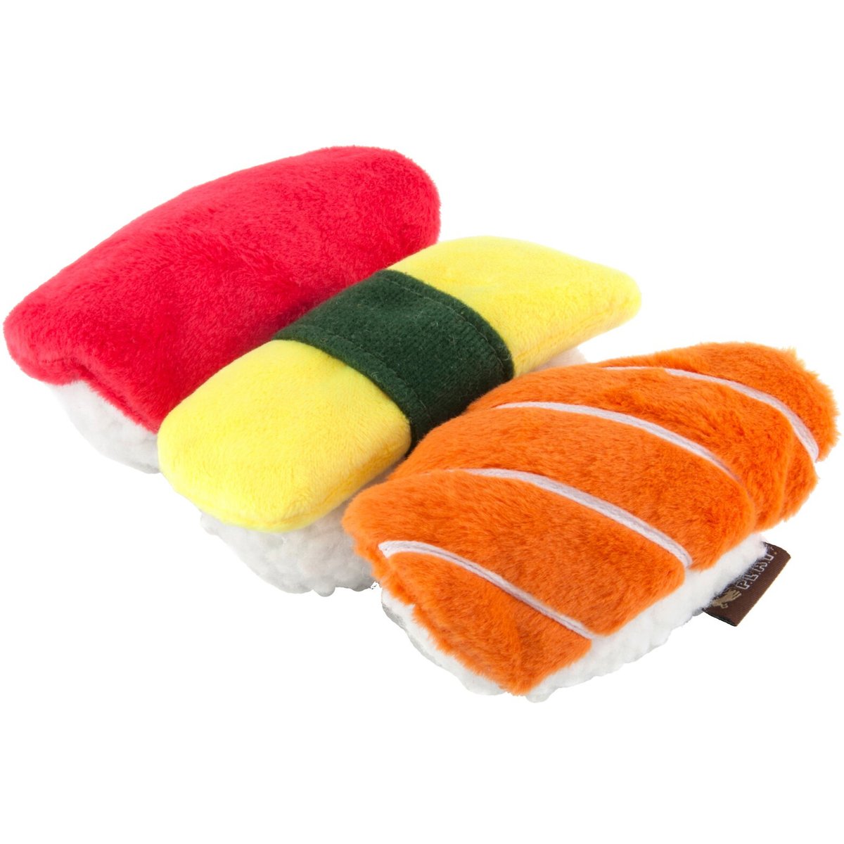 P.L.A.Y. Pet Lifestyle and You International Classic Food Sushi Squeaky Plush Dog Toy