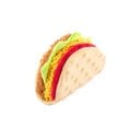 P.L.A.Y. Pet Lifestyle and You International Classic Food Taco Squeaky Plush Dog Toy