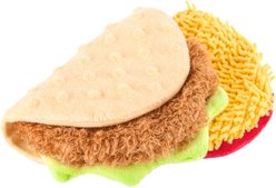 P.L.A.Y. Pet Lifestyle and You International Classic Food Taco Squeaky Plush Dog Toy slide 2 of 5