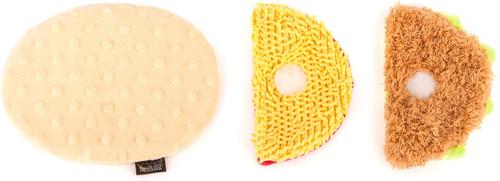 Show full view: P.L.A.Y. Pet Lifestyle and You International Classic Food Taco Squeaky Plush Dog Toy slide 3 of 7