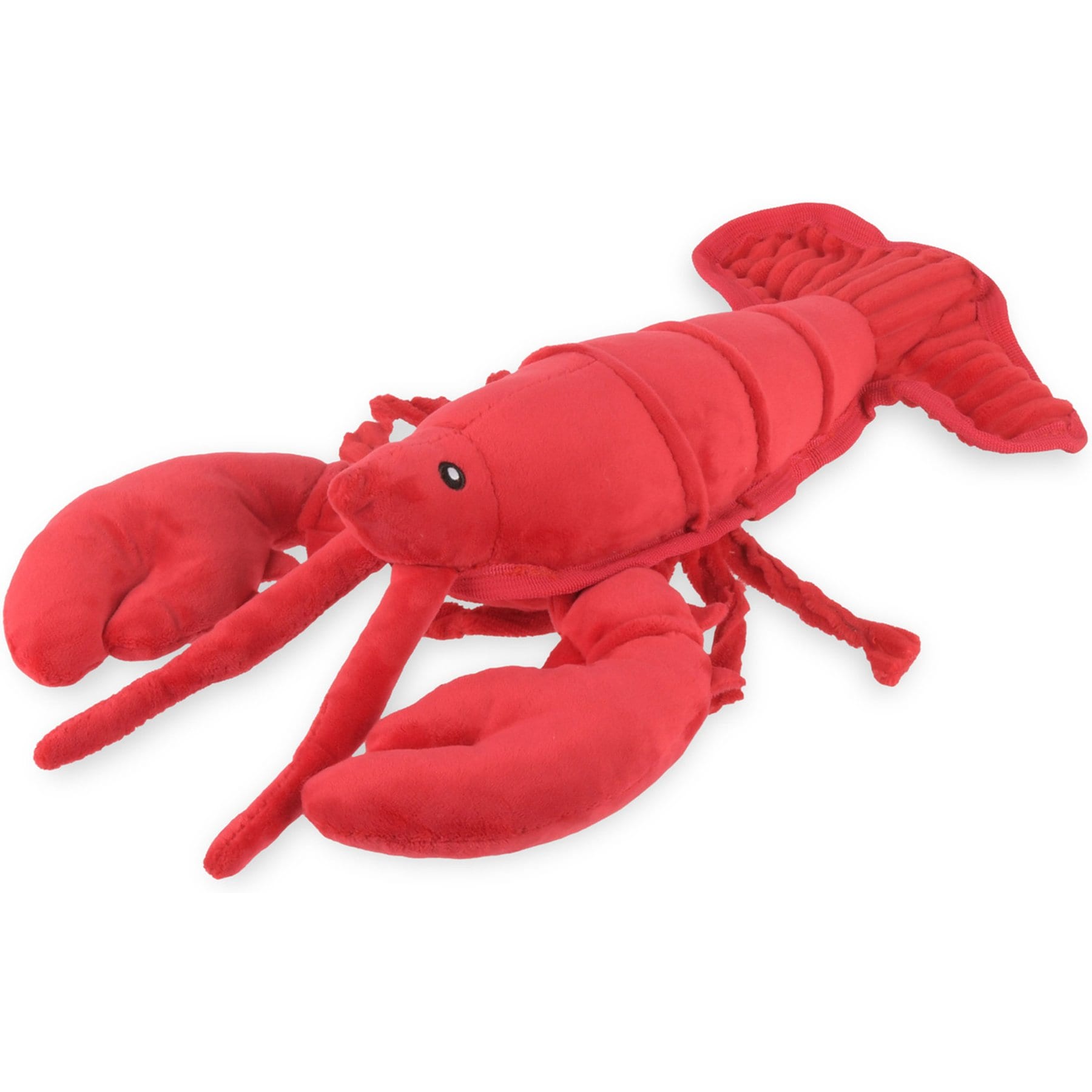 P.L.A.Y. Pet Lifestyle and You Ocean Buddies Lemmy the Lobster Squeaky Plush Dog Toy, Multicolor