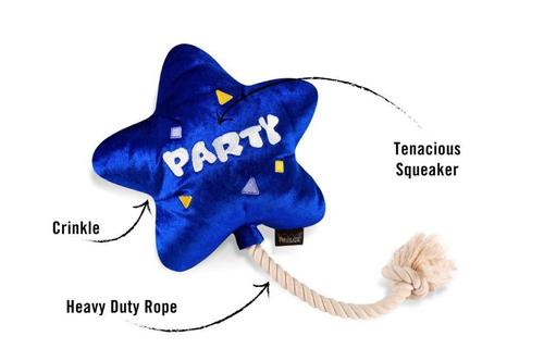Show full view: P.L.A.Y. Pet Lifestyle and You Party Time Collection Bestdayever Balloon Plush Squeaky Dog Toy slide 4 of 5