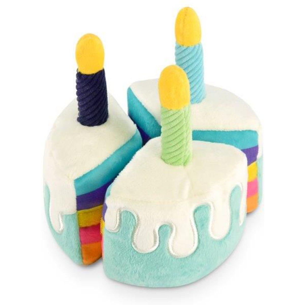P.L.A.Y. Pet Lifestyle and You Party Time Collection Boneappetite Cake Plush Squeaky Dog Toy