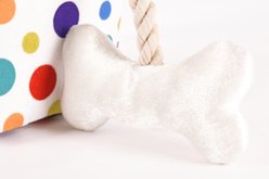 P.L.A.Y. Pet Lifestyle and You Party Time Collection Pawfect Present Plush Squeaky Dog Toy slide 2 of 5