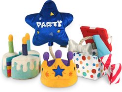 P.L.A.Y. Pet Lifestyle and You Party Time Collection Squeaky Dog Toy, 5 count