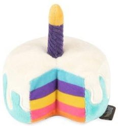 P.L.A.Y. Pet Lifestyle and You Party Time Mini Cake Plush Squeaky Dog Toy, X-Small slide 2 of 4