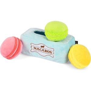 P.L.A.Y. Pet Lifestyle and You Pup Cup Cafe Mutt-a-rons Squeaky Plush Dog Toy, Small