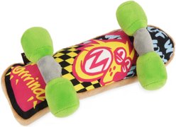 P.L.A.Y. Pet Lifestyle and You Skateboard Squeaky Plush Dog Toy, Small