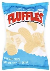P.L.A.Y. Pet Lifestyle and You Snack Attack Collection Fluffles Chips Plush Squeaky Dog Toy