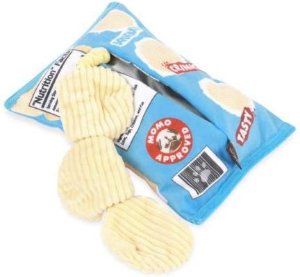 Show full view: P.L.A.Y. Pet Lifestyle and You Snack Attack Collection Fluffles Chips Plush Squeaky Dog Toy slide 6 of 11