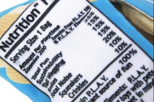 Show full view: P.L.A.Y. Pet Lifestyle and You Snack Attack Collection Fluffles Chips Plush Squeaky Dog Toy slide 7 of 11