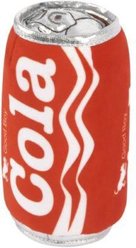 P.L.A.Y. Pet Lifestyle and You Snack Attack Collection Good Boy Cola Plush Squeaky Dog Toy