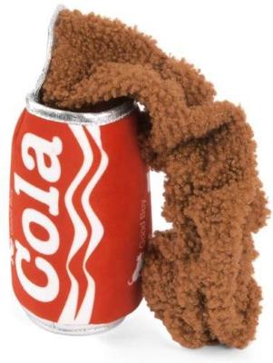 Show full view: P.L.A.Y. Pet Lifestyle and You Snack Attack Collection Good Boy Cola Plush Squeaky Dog Toy slide 2 of 6