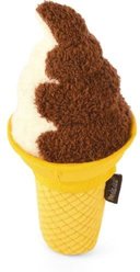 P.L.A.Y. Pet Lifestyle and You Snack Attack Collection Swirls N Slobbers Soft Serve Plush Squeaky Dog Toy