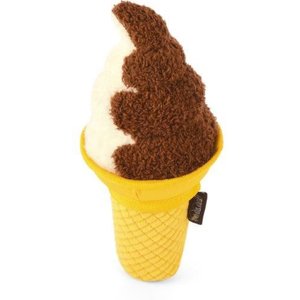 P.L.A.Y. Pet Lifestyle and You Snack Attack Collection Swirls N Slobbers Soft Serve Plush Squeaky Dog Toy