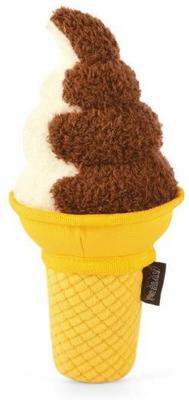 Show full view: P.L.A.Y. Pet Lifestyle and You Snack Attack Collection Swirls N Slobbers Soft Serve Plush Squeaky Dog Toy slide 2 of 6