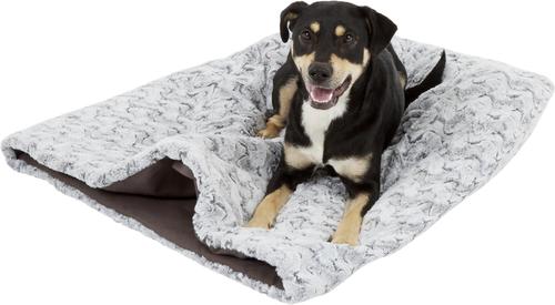 Show full view: P.L.A.Y. Pet Lifestyle and You Snuggle Covered/Bolster Cat & Dog Bed, Husky Gray, X-Large slide 8 of 12