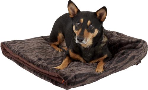 Show full view: P.L.A.Y. Pet Lifestyle and You Snuggle Covered/Bolster Cat & Dog Bed, Truffle Brown, Large slide 9 of 13