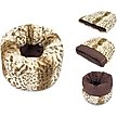 Show in main carousel: P.L.A.Y. Pet Lifestyle and You Snuggle Orthopedic Dog & Cat Bed, Leopard Brown, Small slide 1 of 1