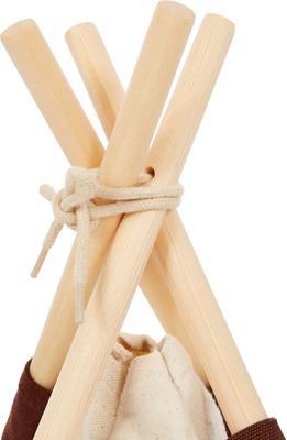 Show full view: P.L.A.Y. Pet Lifestyle and You Teepee Tent Covered Cat & Dog Bed, Classic Eggshell slide 5 of 7