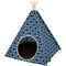 Show in main carousel: P.L.A.Y. Pet Lifestyle and You Teepee Tent Covered Cat & Dog Bed, Moroccan Navy slide 2 of 7