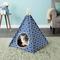 Show in main carousel: P.L.A.Y. Pet Lifestyle and You Teepee Tent Covered Cat & Dog Bed, Moroccan Navy slide 3 of 7