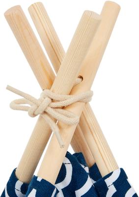 Show full view: P.L.A.Y. Pet Lifestyle and You Teepee Tent Covered Cat & Dog Bed, Moroccan Navy slide 5 of 7
