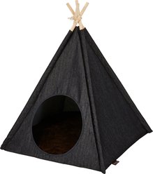 P.L.A.Y. Pet Lifestyle and You Teepee Tent Covered Cat & Dog Bed, Urban Denim slide 2 of 5