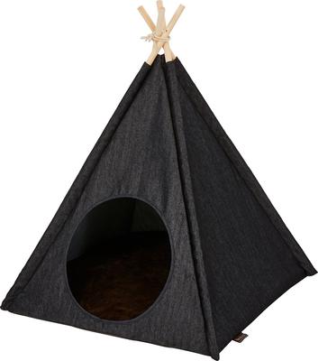 Show full view: P.L.A.Y. Pet Lifestyle and You Teepee Tent Covered Cat & Dog Bed, Urban Denim slide 3 of 8