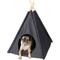 Show in main carousel: P.L.A.Y. Pet Lifestyle and You Teepee Tent Covered Cat & Dog Bed, Urban Denim slide 5 of 8