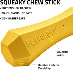 Playology Christmas Apple Cider Scented Squeaky Chew Stick Dog Toy, Jumbo slide 2 of 6