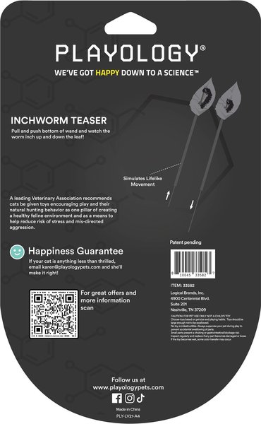 Show full view: Playology Inchworm Teaser Cat Toy slide 5 of 8
