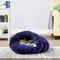 Show in main carousel: PLS Birdsong Cuddle Pouch Covered Cat & Dog Bed with Removable Cover, Blue, Small slide 5 of 10
