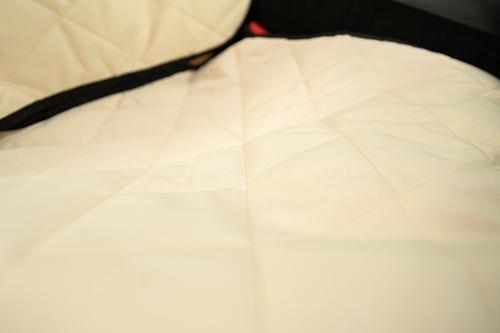 Show full view: Plush Paws Products Quilted Co-Pilot Bucket Car Seat Cover, Tan slide 4 of 10