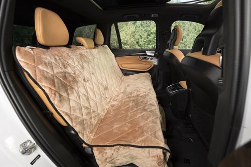 Show full view: Plush Paws Products Quilted Velvet Waterproof Hammock Car Seat Cover, Desert Sand, X-Large slide 6 of 10