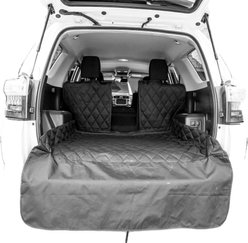 Plush Paws Products Waterproof Cargo Liner with Bumper & Side Panels, Black, Regular