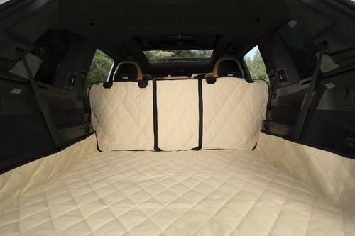 Show full view: Plush Paws Products Waterproof Cargo Liner with Bumper & Side Panels, X-Large, Tan slide 4 of 12