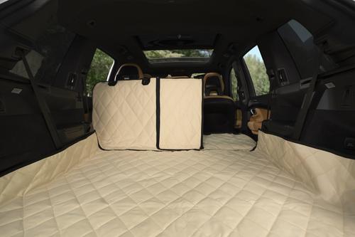 Show full view: Plush Paws Products Waterproof Cargo Liner with Bumper & Side Panels, X-Large, Tan slide 5 of 12