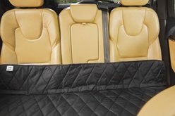 Plush Paws Products Waterproof Non-Slip Car Bench Seat Cover, Black, Regular